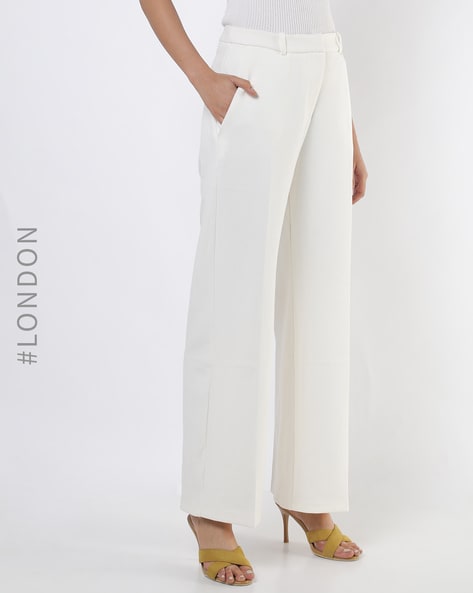 Buy White Trousers  Pants for Women by Bouji Online  Ajiocom