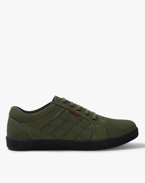 red chief olive casual shoes