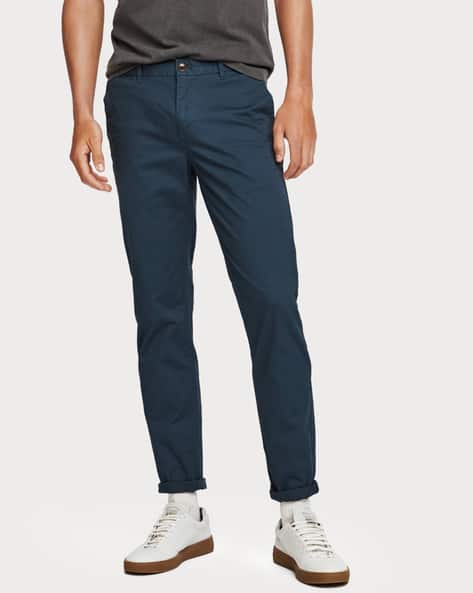blue slim fit chinos