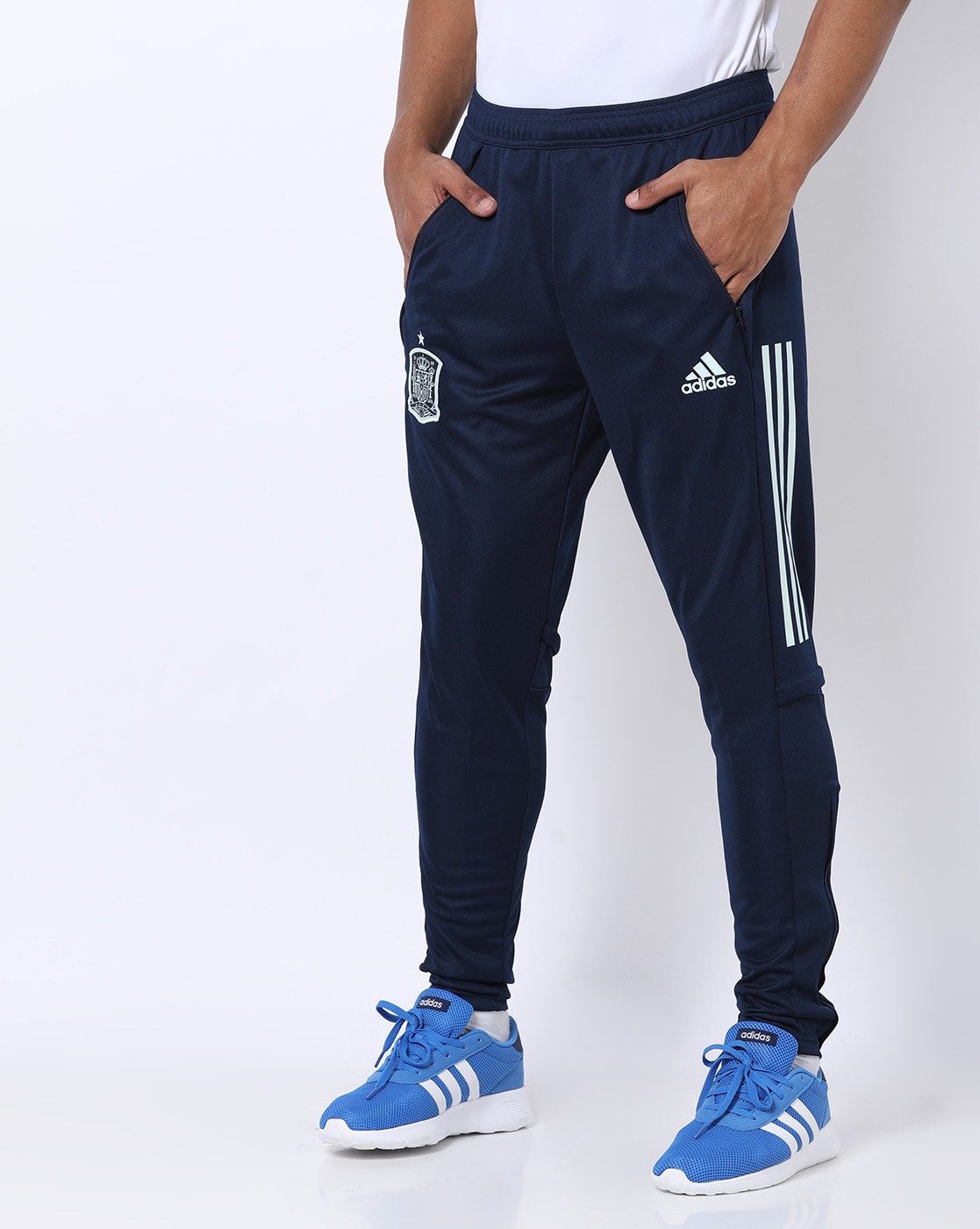 ik heb het gevonden Buurt Tienerjaren Buy Blue Track Pants for Men by ADIDAS Online | Ajio.com