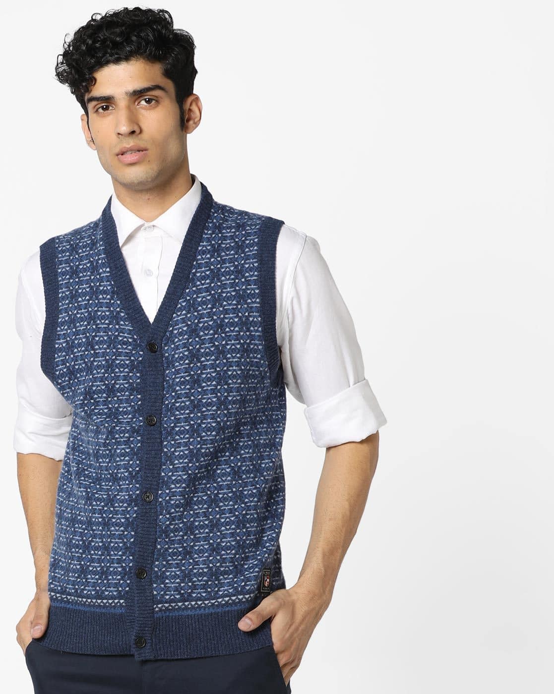 Yarn Dyed Pattern Woven Cardigan Yarn Dyed Pattern Woven Cardigan