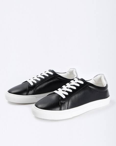 ajio black shoes