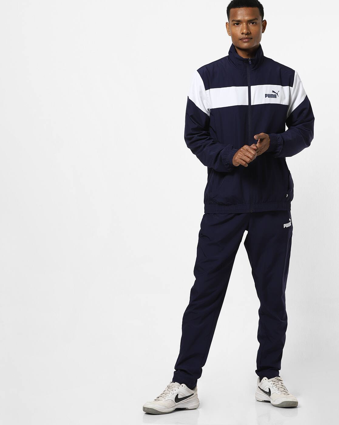 mens navy puma tracksuit
