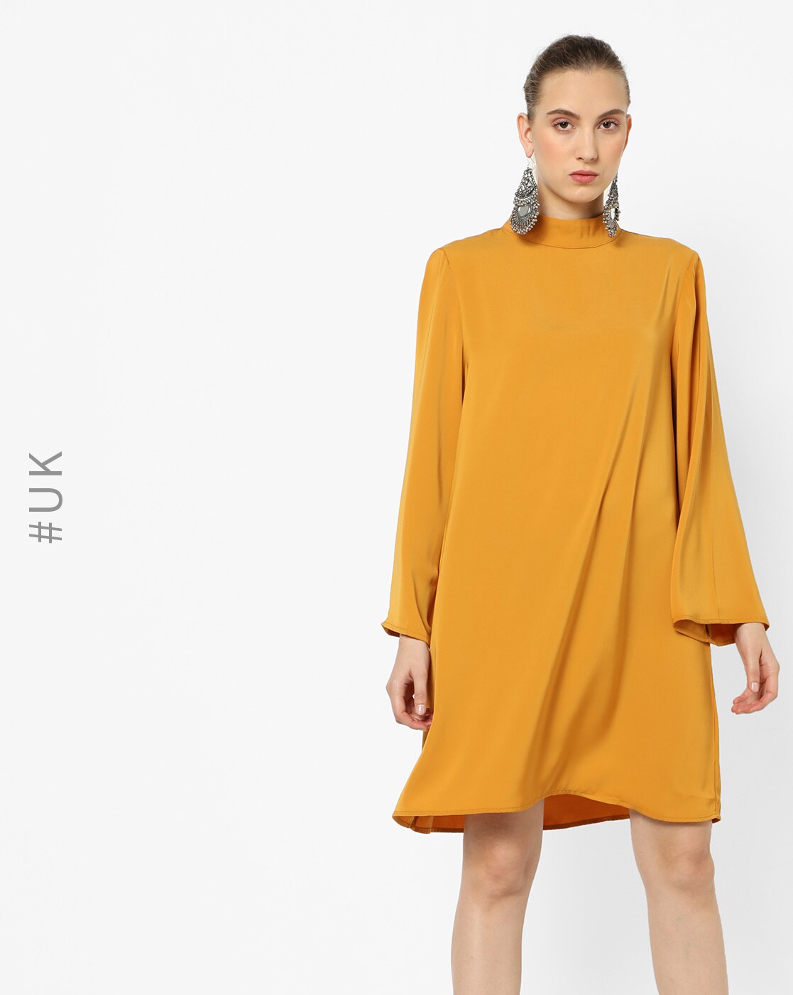 mustard shift dress uk