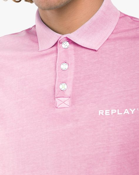 Buy Pink Online Men Tshirts by for REPLAY