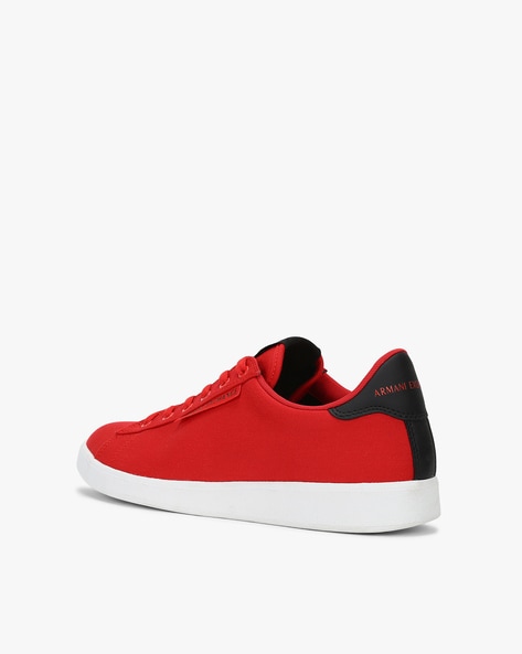 Armani exchange red on sale sneakers