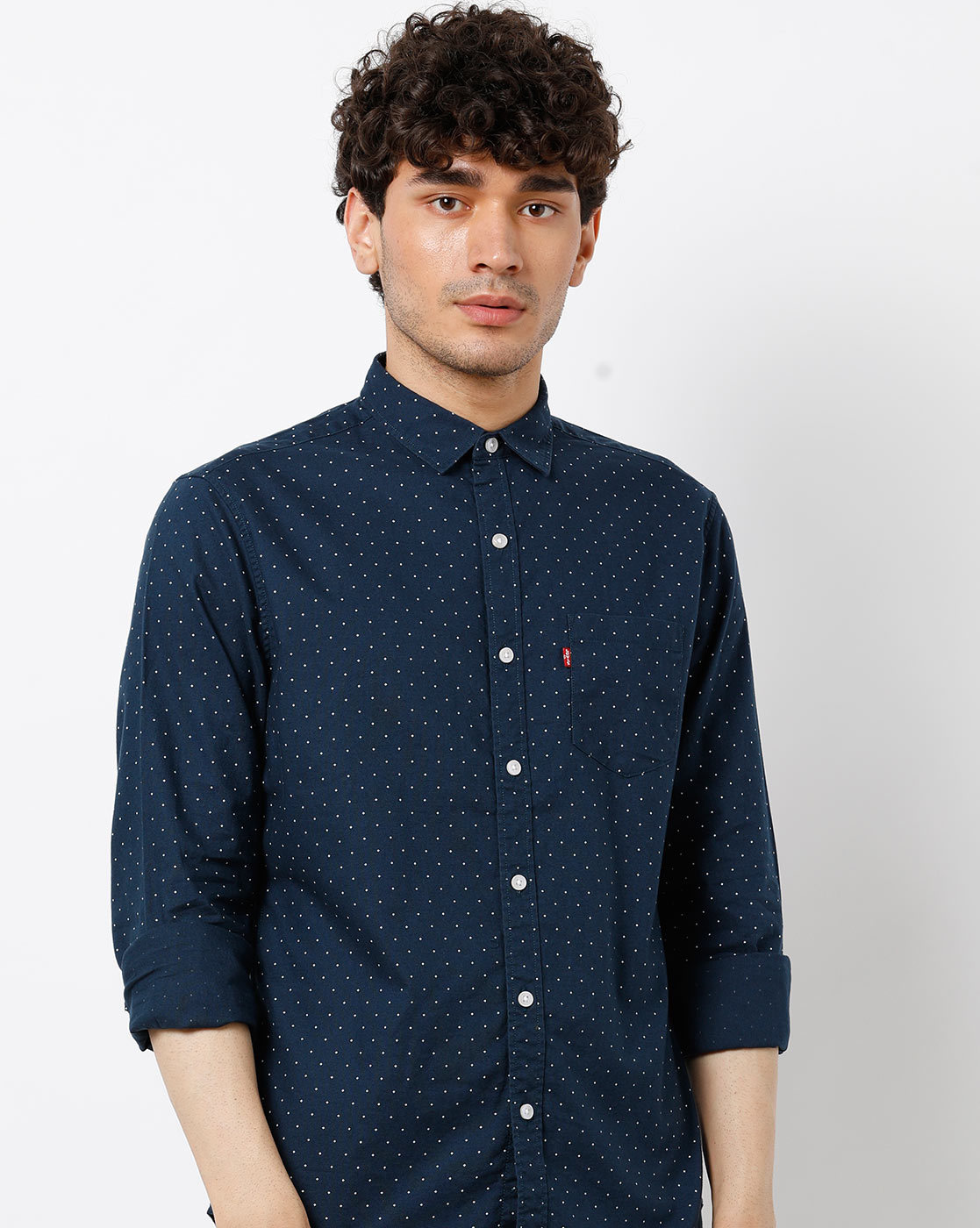 navy blue levis shirt