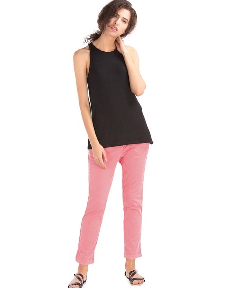Buy Vero Moda Pink Regular Fit Pants for Womens Online  Tata CLiQ