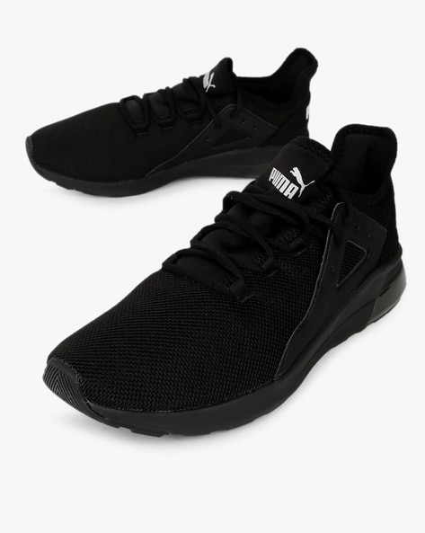 puma black sneakers for men