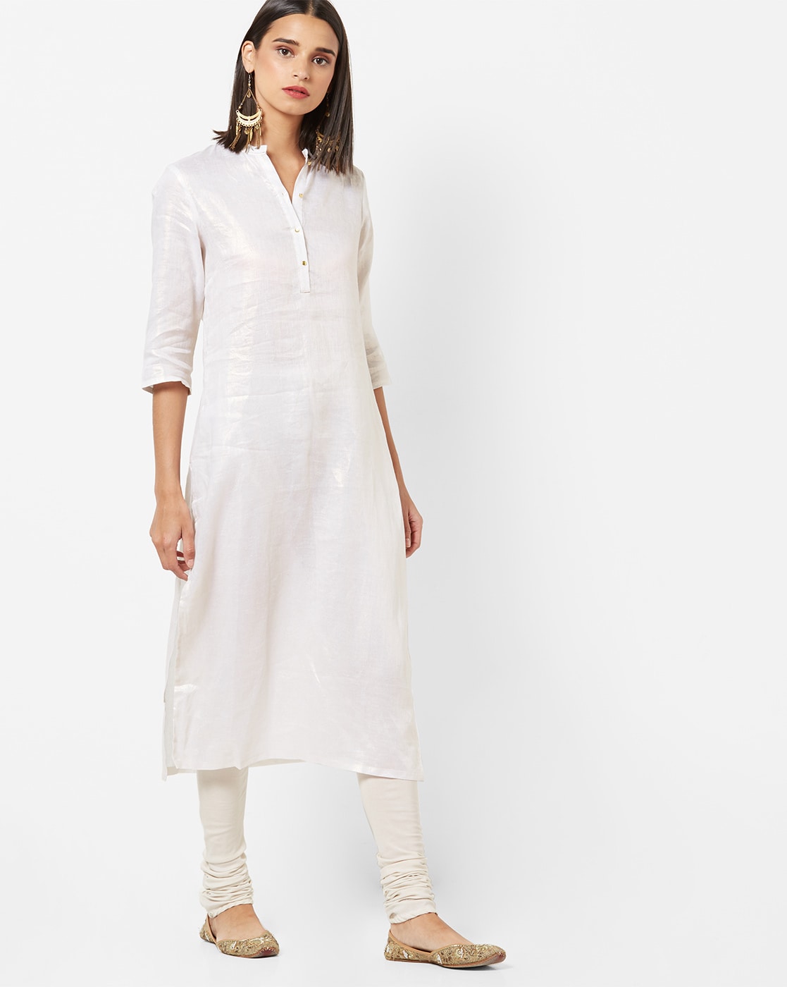 Ladies kurta clearance with collar