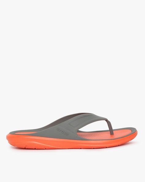 crocs grey and orange