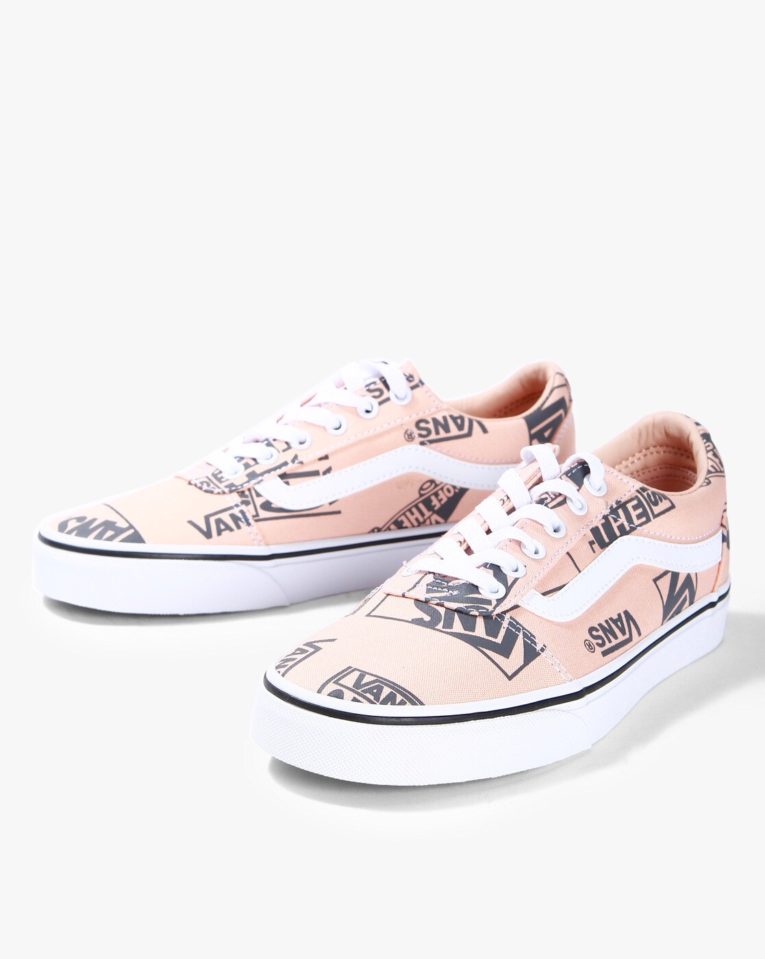 van shoes pink and white