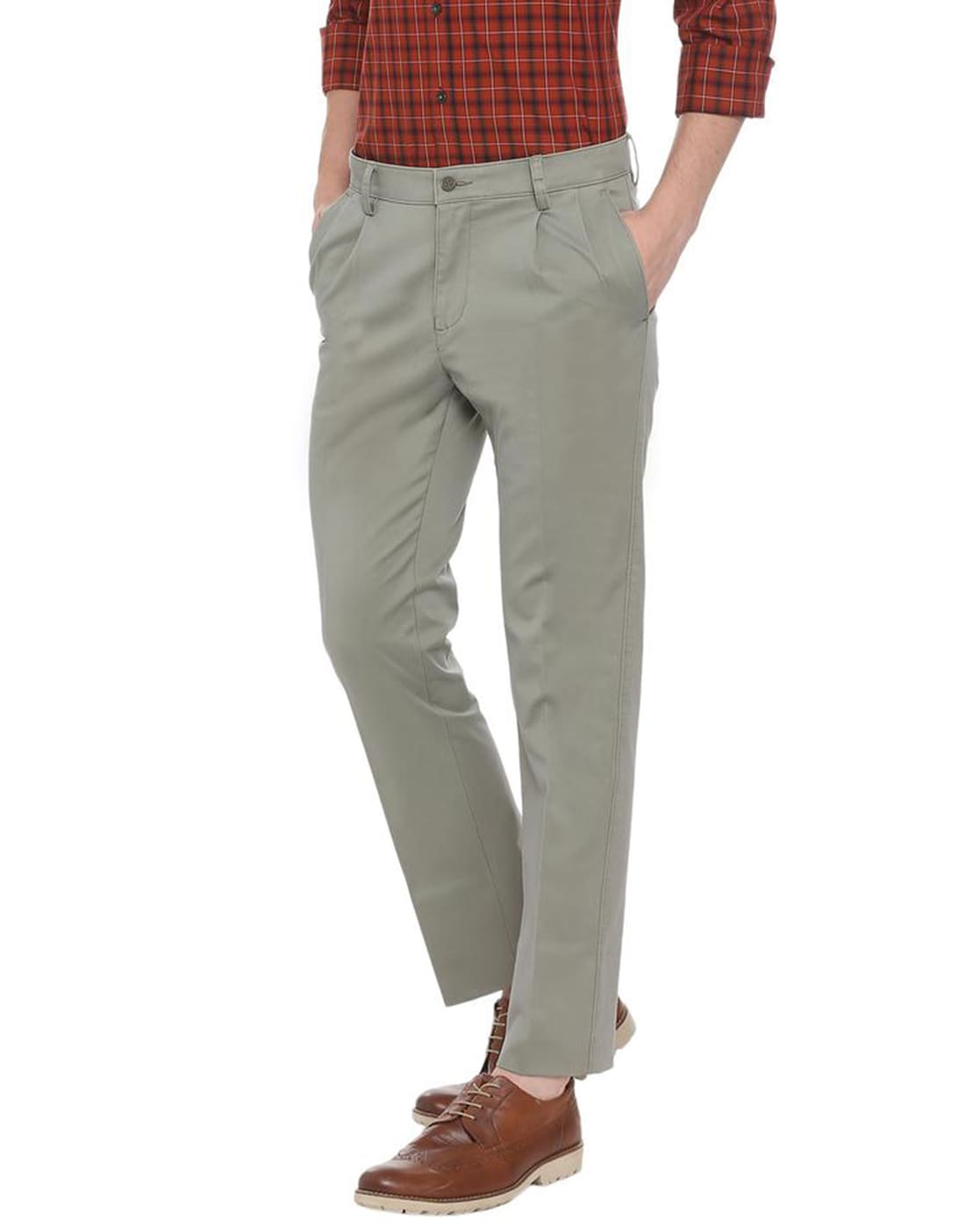 Cotton Men Colour Pants, Casual Wear, Pleated Trousers at Rs 455