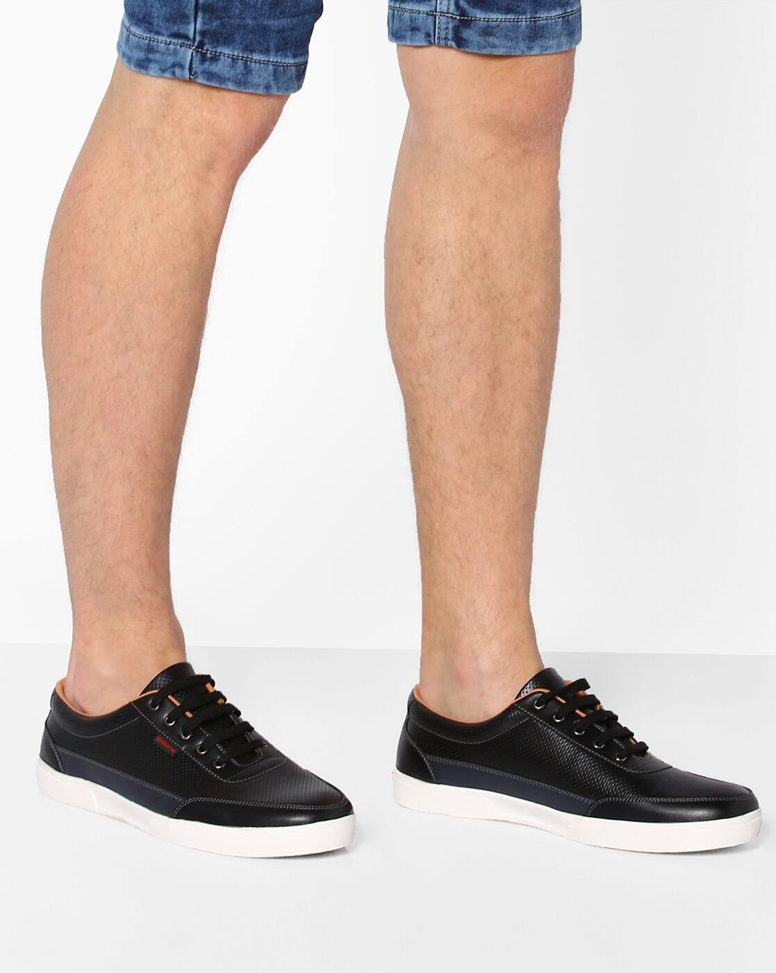 duke sneakers black casual shoes