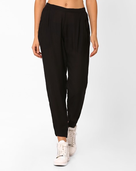 Odette Pleated Crop Trousers 