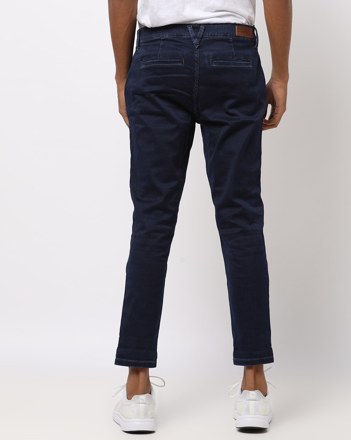relaxed fit cropped jeans