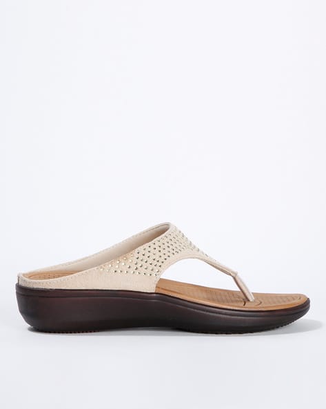 Embellished Thong-Strap Flat Sandals (Image - 2)