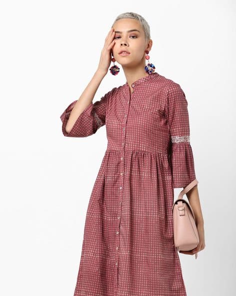 ajio pink dress