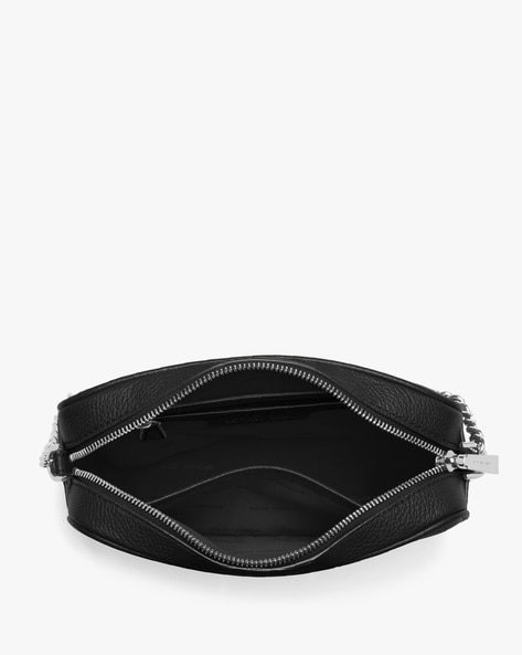 Michael Kors Medium Ginny Leather Camera Bag Crossbody - Garnet