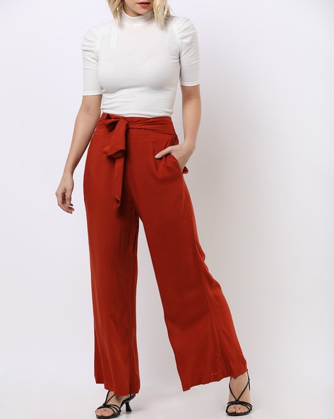 Mid-Rise Palazzos with Side Insert Pockets