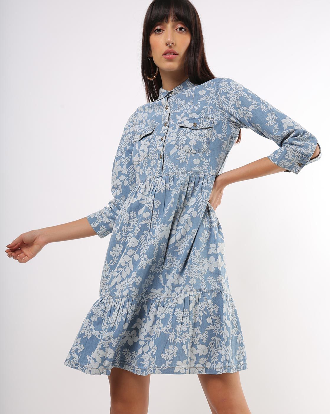 shirt flare dress