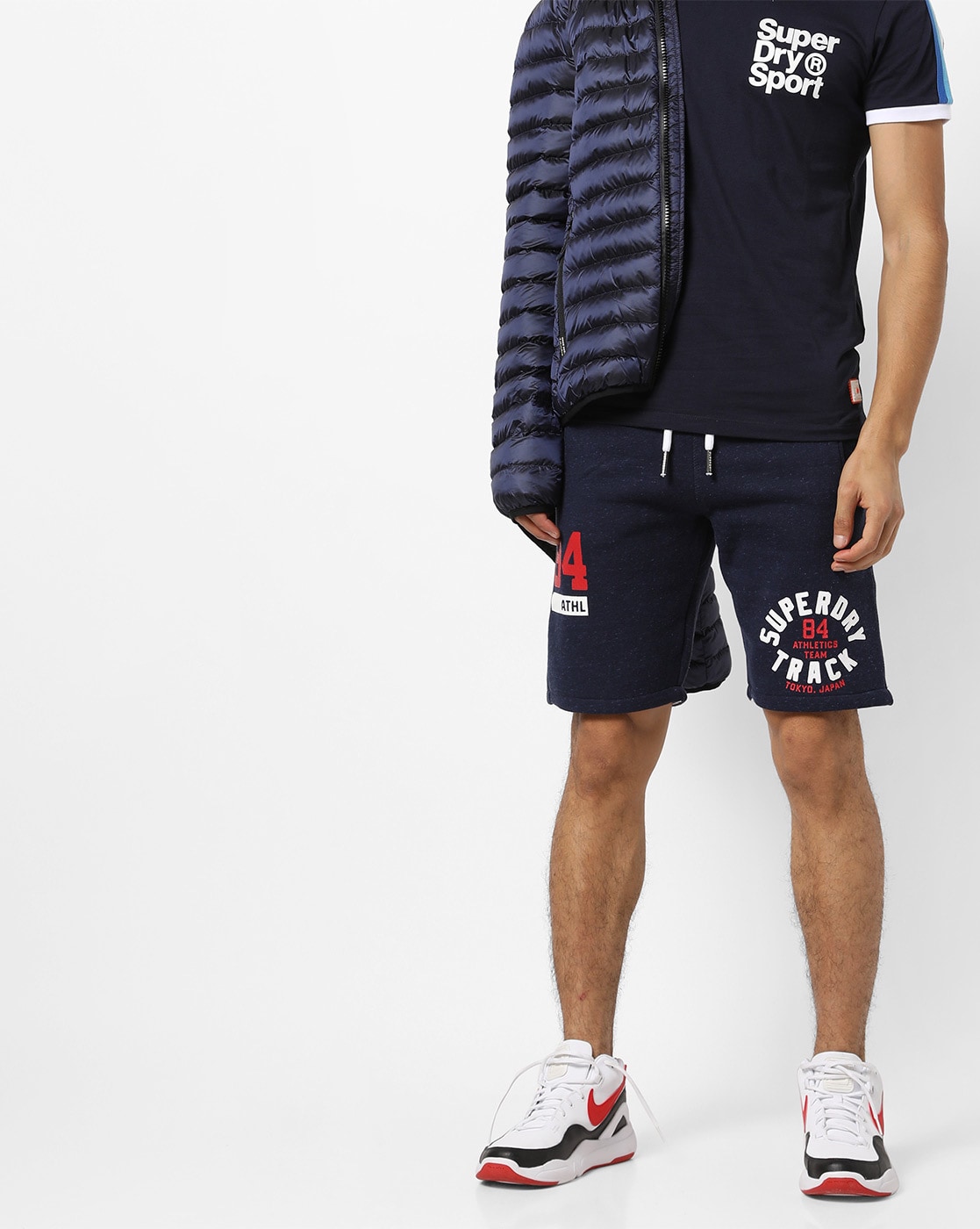 superdry navy shorts