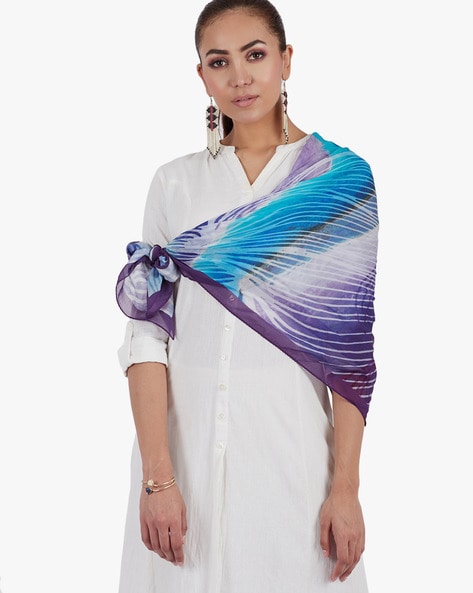 Printed Silk Scarf Price in India