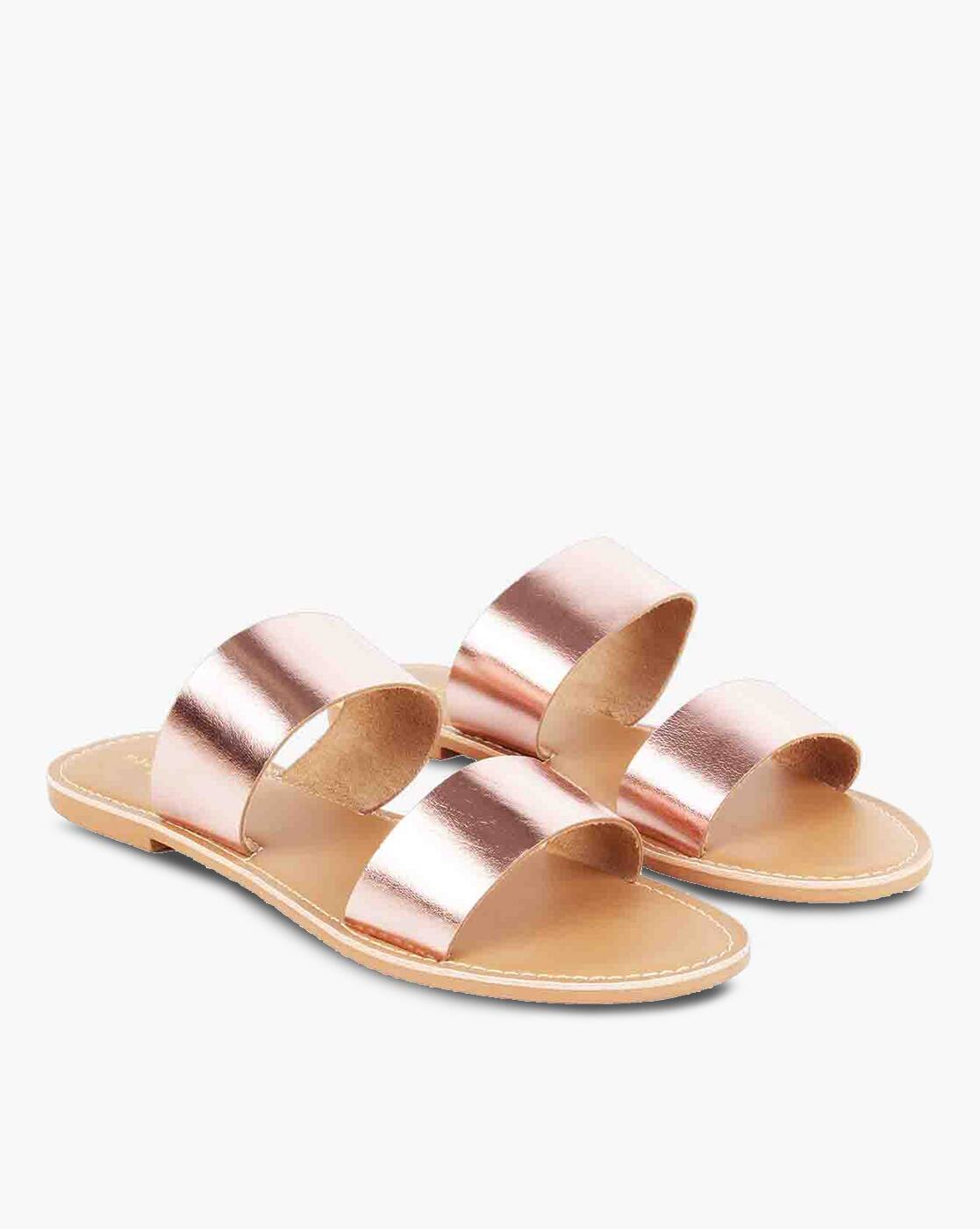 steve madden gold flat sandals