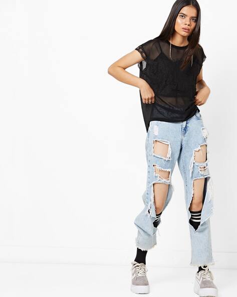Buy Black Tops for Women by Vero Moda 
