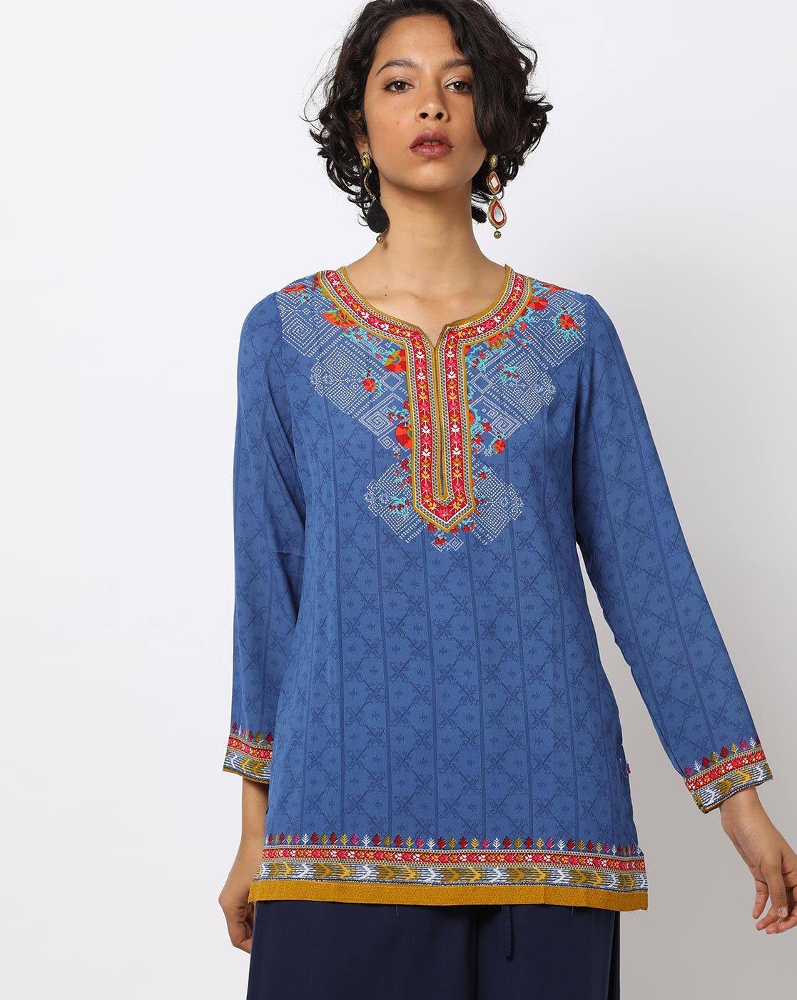Buy Blue Kurtis \u0026 Tunics for Women by 