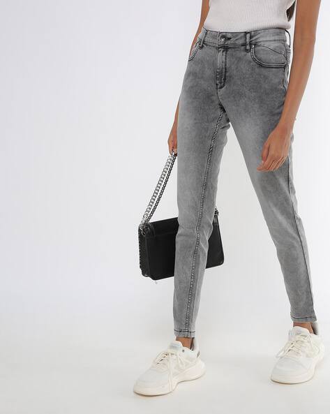 grey color jeans