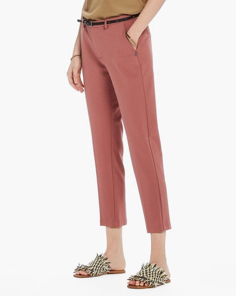 Women's High-rise Tailored Trousers - A New Day™ Coral 10 : Target