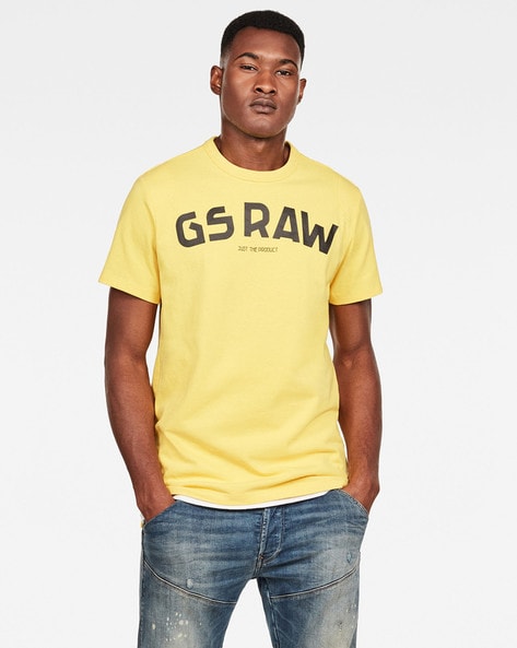 g star yellow t shirt