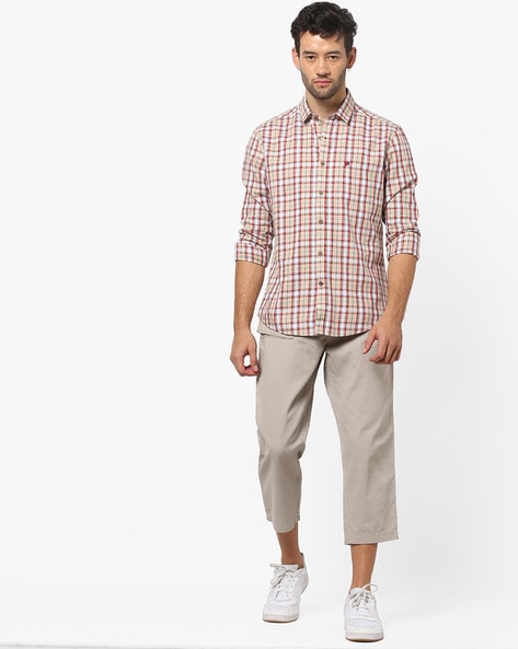 Buy Beige Shirts for Men by NETPLAY Online