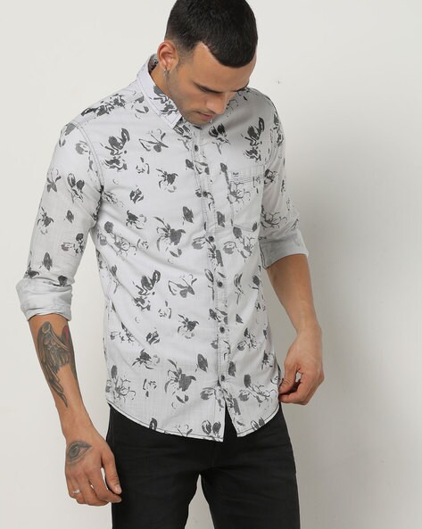 light printed shirt