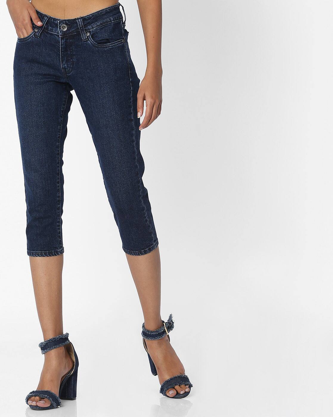 skinny fit capris