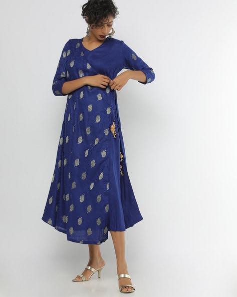 angrakha style maxi dress