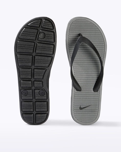 Buy Grey & Black Flip Flop & Slippers for Men NIKE Online |