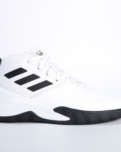 Black and white adidas 2025 basketball shoes