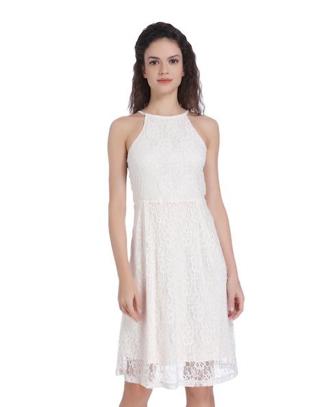 Buy Women's Lace Halterneck Dresses Online