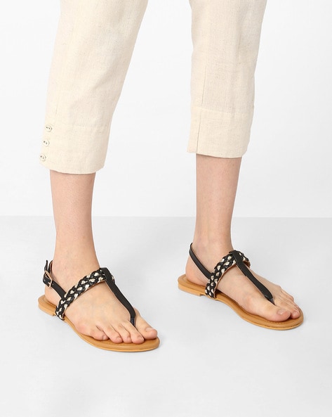 Ajio flat sale sandals