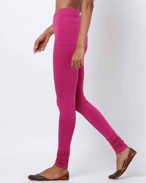 Buy De Moza Women Pink Cotton Leggings - XL Online at Best Prices