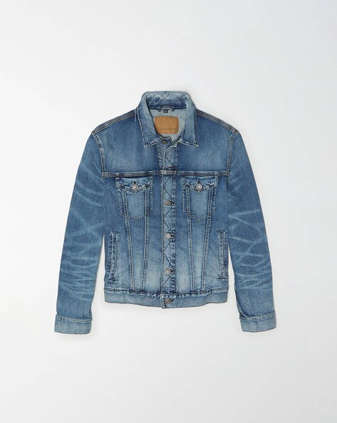 American eagle denim hot sale jacket mens