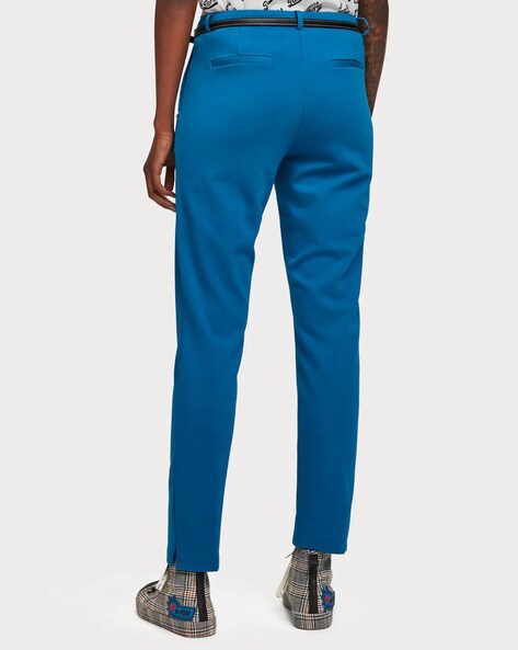 ASOS Tapered Smart Trouser in Blue for Men