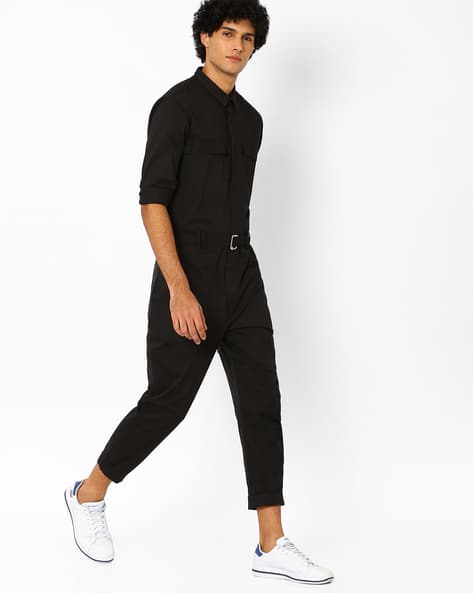 Jumpsuit with Flap Pockets