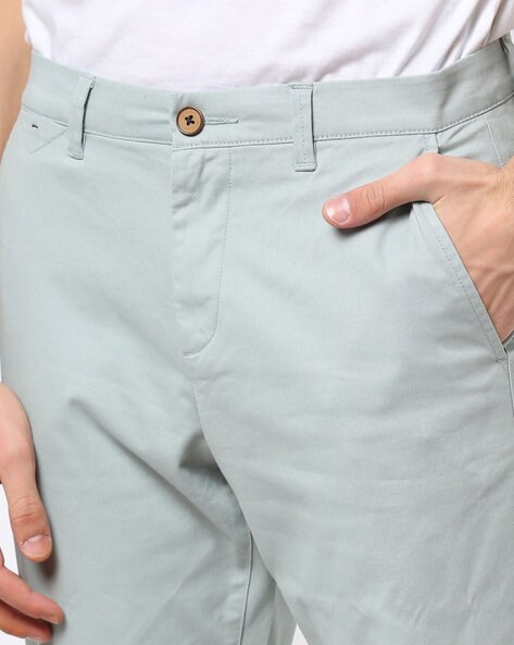 Buy Light Blue Trousers & Pants for Men by NETPLAY Online