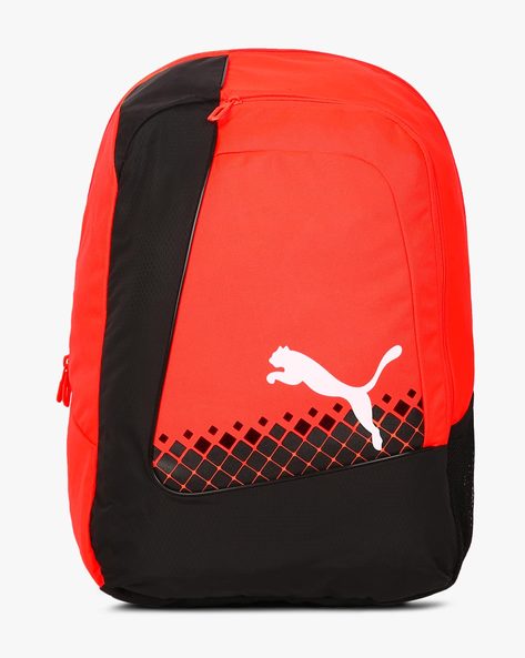 Buy Black \u0026 Orange Backpacks for Men by 
