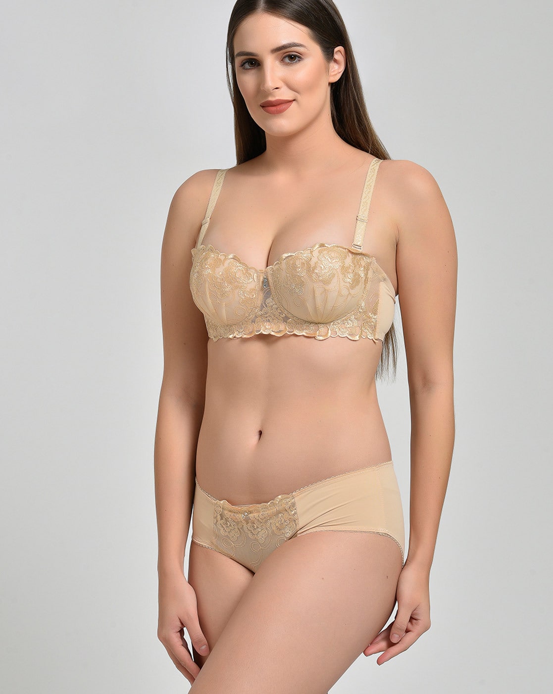 Buy Beige Lingerie Sets for Women by MakClan Online