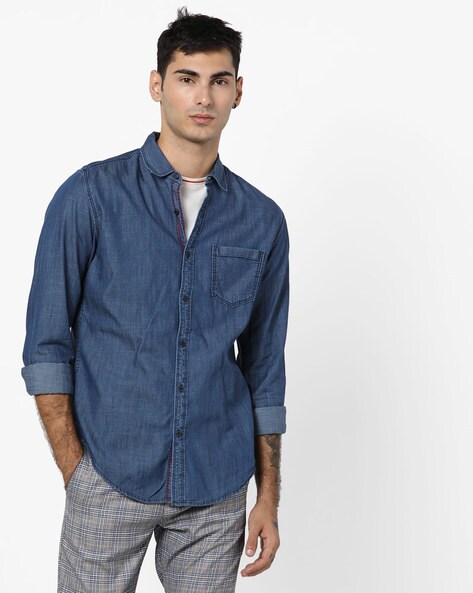 Buy Blue Shirts for Men by DNMX Online