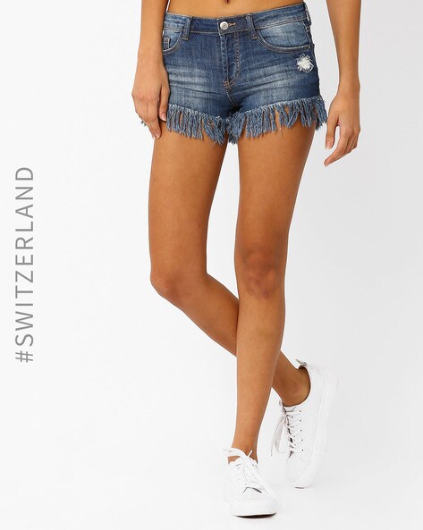 Bandit Low Waist Denim Shorts by ONE TEASPOON Online | THE ICONIC |  Australia